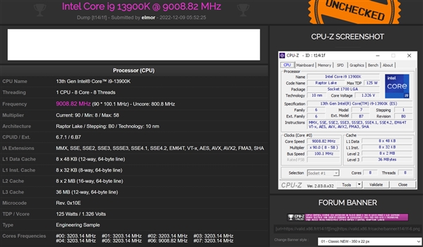 i9-13900K史上第一次超到9GHz！液氦、零下250度