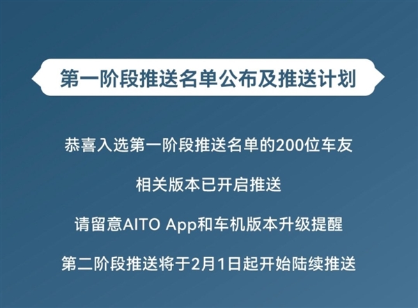 华为全国都能开的高阶智驾来了！2月1日起陆续推送