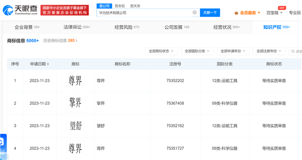 华为申请一大波“界”字相关商标！尊界、擎界来了