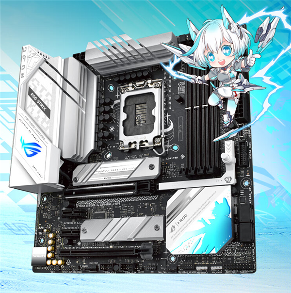 DDR5真正普及!华硕B760小吹雪主板只要1499元:跑到7800MHz